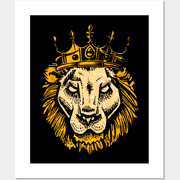 King Lion Wall Art by Mila46